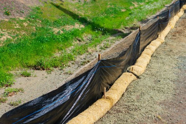 Straw Wattle Installation in Salt Lake City